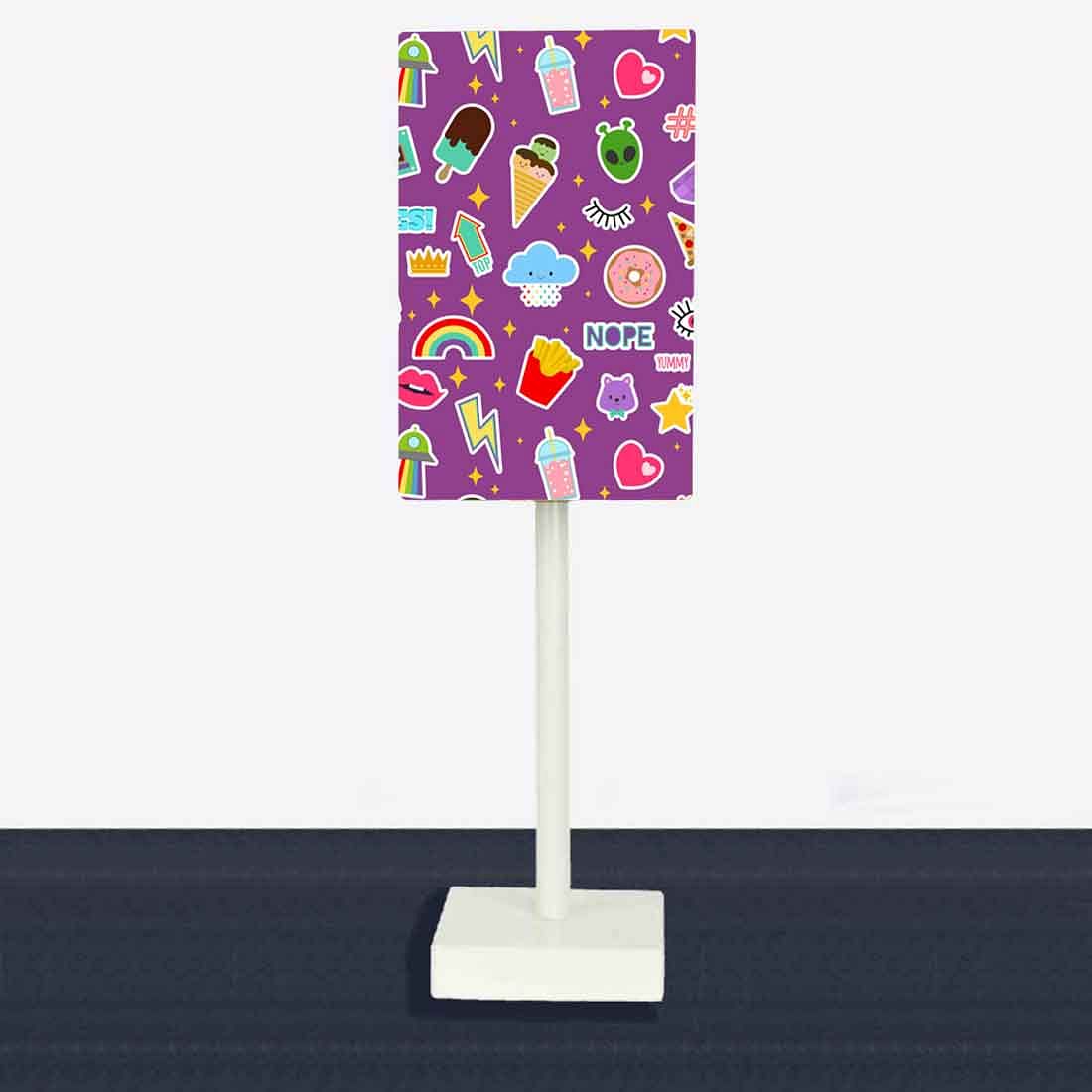 Purple Fancy Table Lamps for Kids Bedroom - Image 2