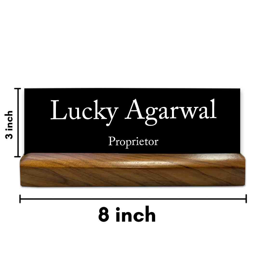 Personalized Table Name Plate Wooden for Office Desk - Add Your Name - Image 3