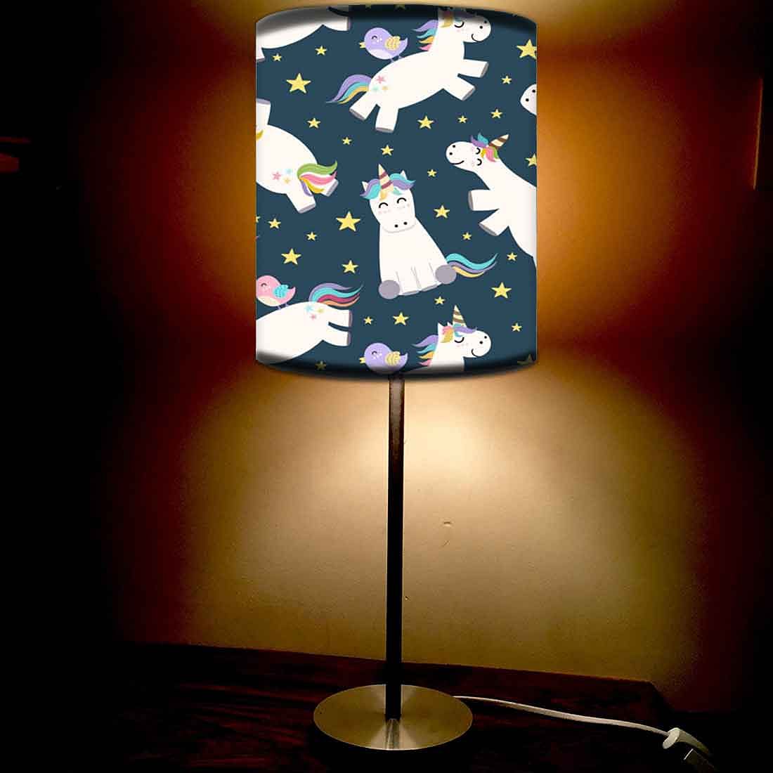 Designer Table Lamp for Living Room Bedside Lamps - Unicorn and Stars