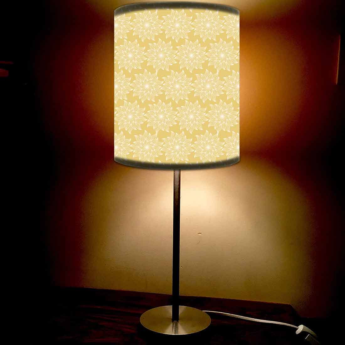 Yellow Flower Bedroom Bedside Lamps
