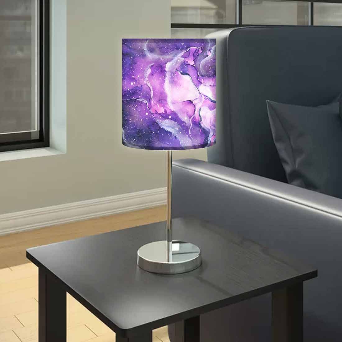 Purple Watercolor Nice Table Lamps for Bedroom - Image 2