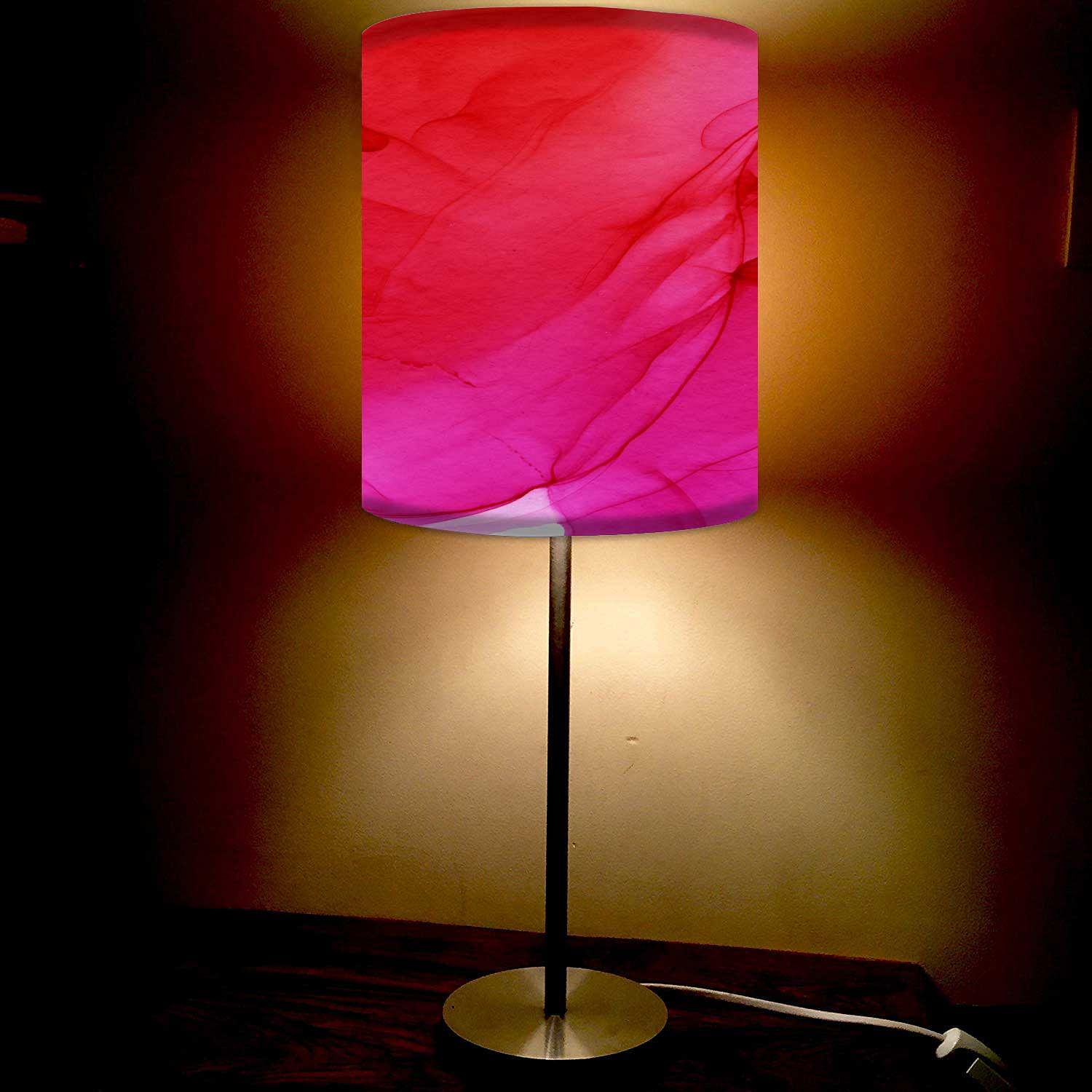 Watercolor Red Table Lamps for Living Room