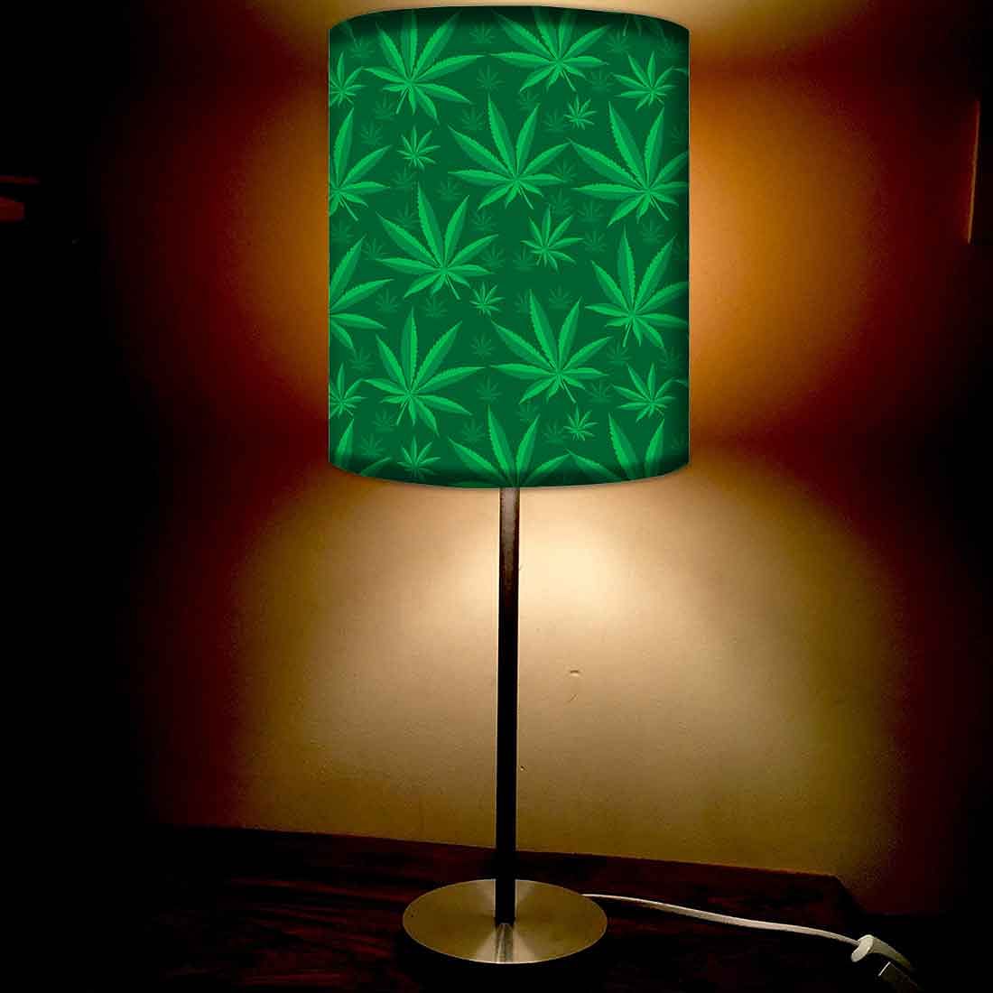 Dark Green Leaves Lamps for Living Room