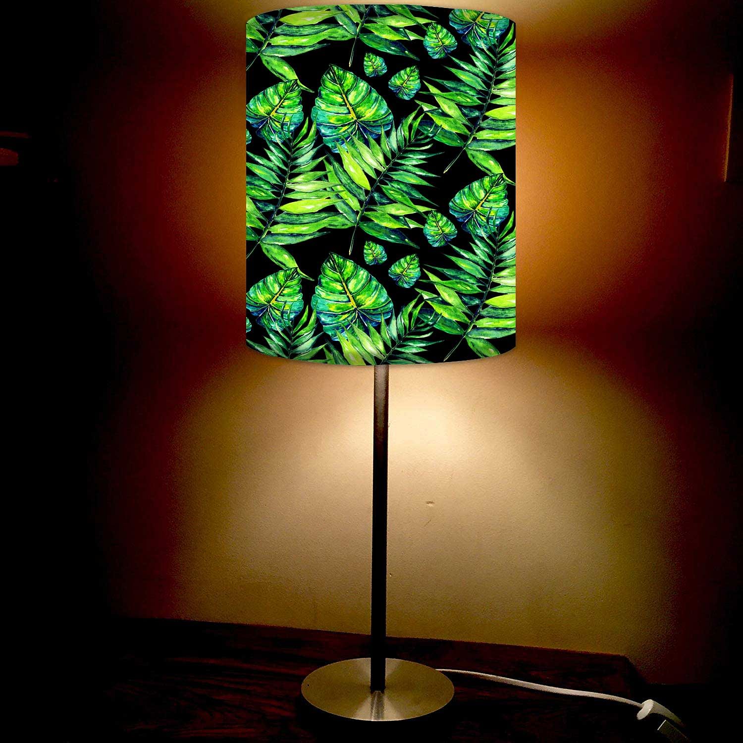 Tropical Leaf Table Light Stand for Bedside
