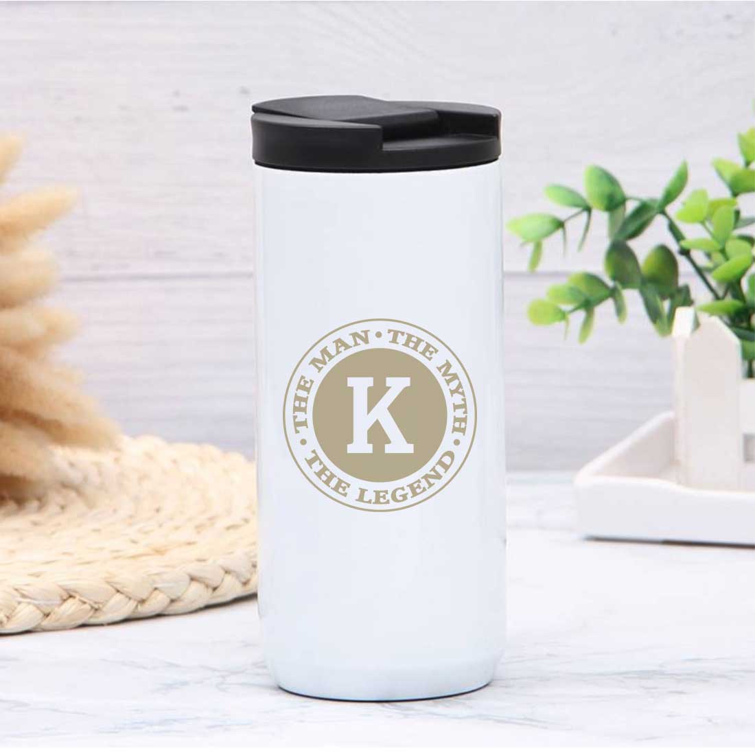Customised Tea and Coffee Thermos Tumbler with Lid for Travelling Office Engraved Sipper Flask
