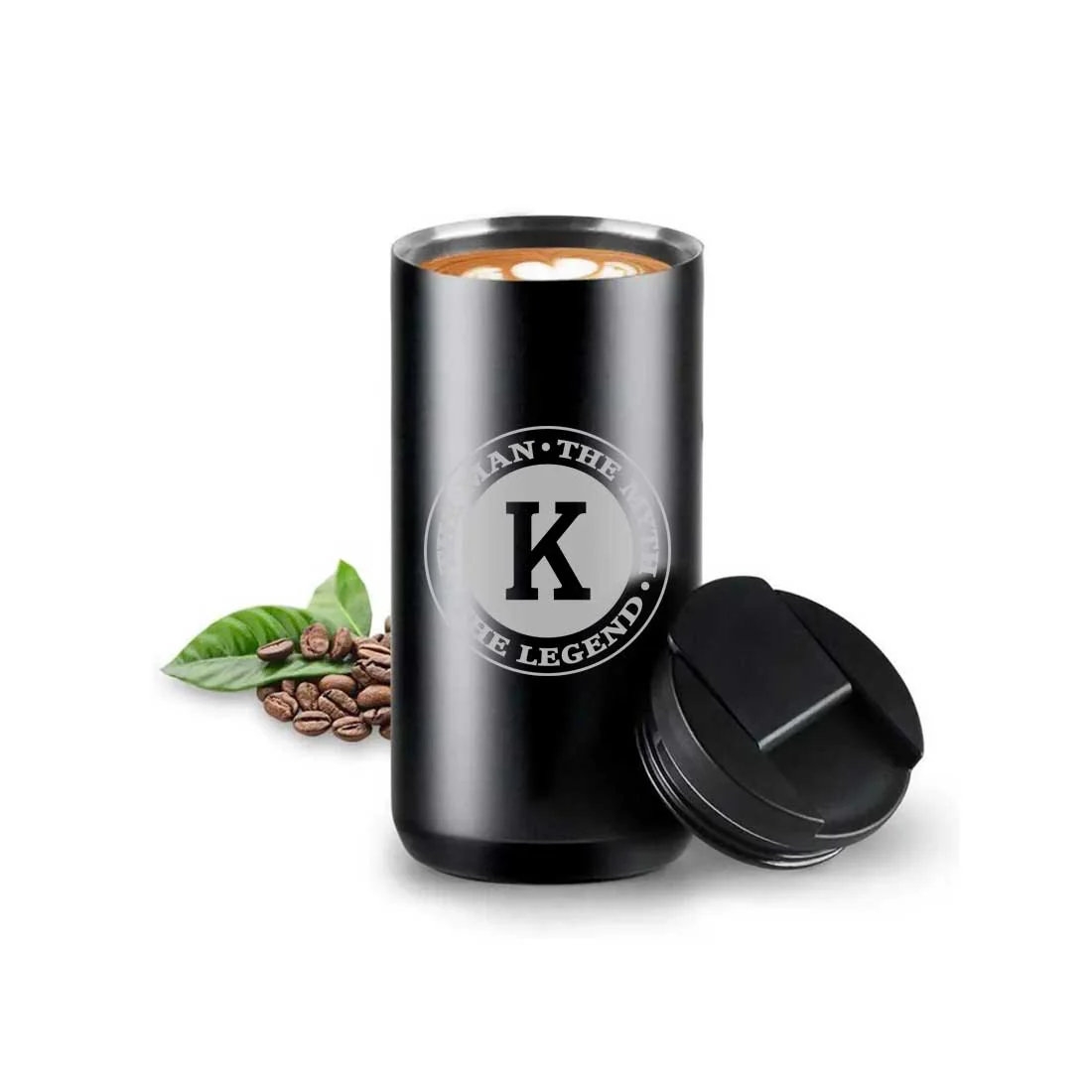 Customised Tea and Coffee Thermos Tumbler with Lid for Travelling Office Engraved Sipper Flask - Image 4