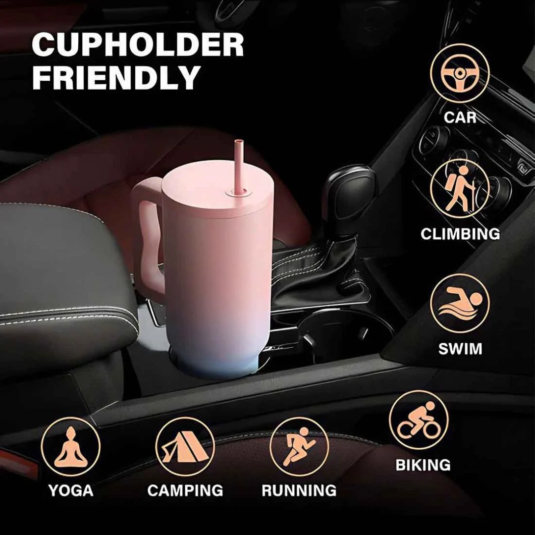 Teacher Day Gift Insulated Tumbler 1200ml with Straw and Lid Large Travel Cups - Image 7