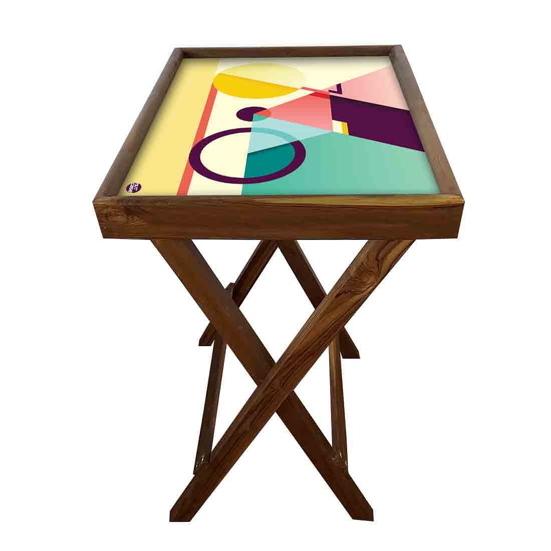 TV Trays for Eating Bar Snacks Serving Tables - Geometrical - Image 5