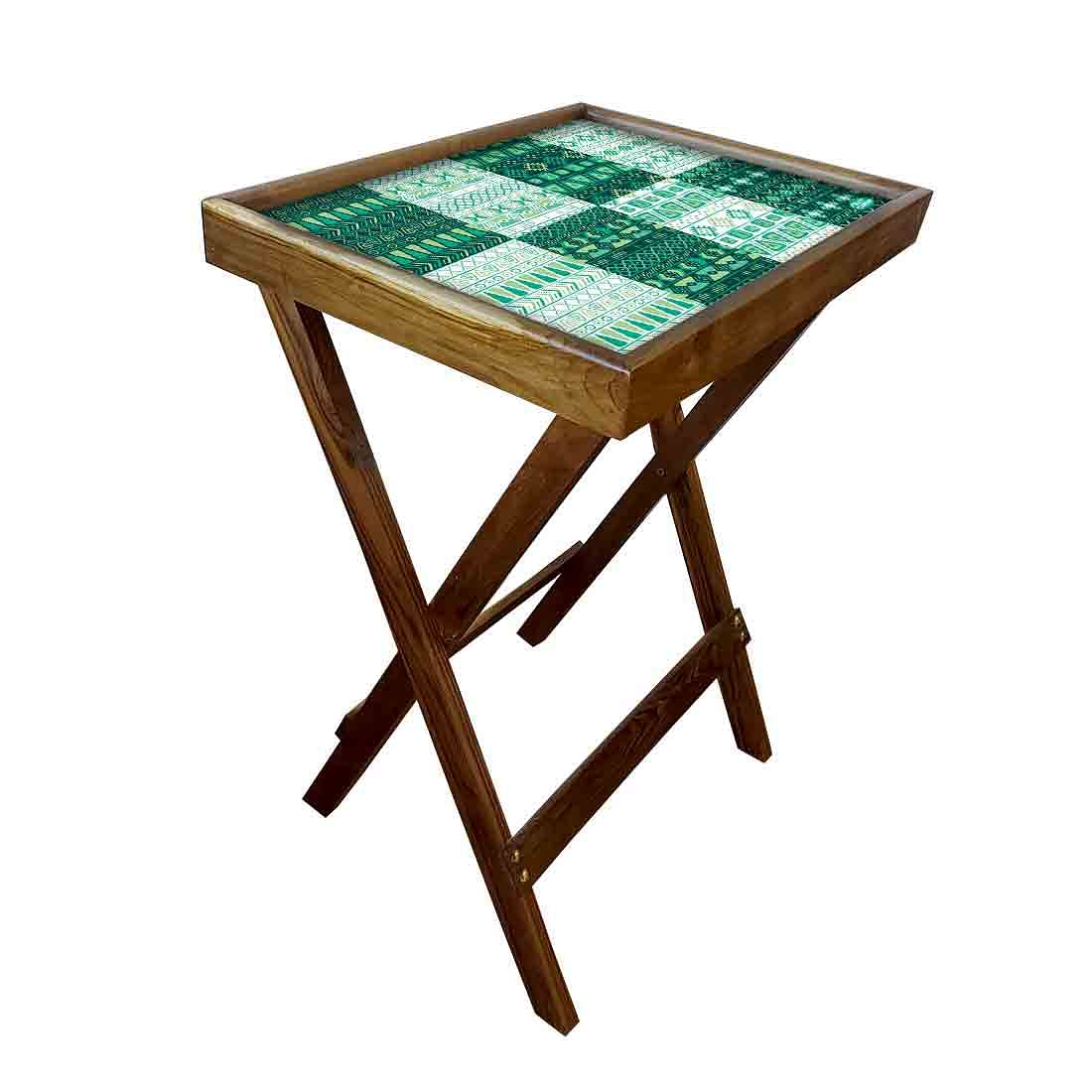 TV Tray Table Bar Snacks Serving Tables - Box pattern