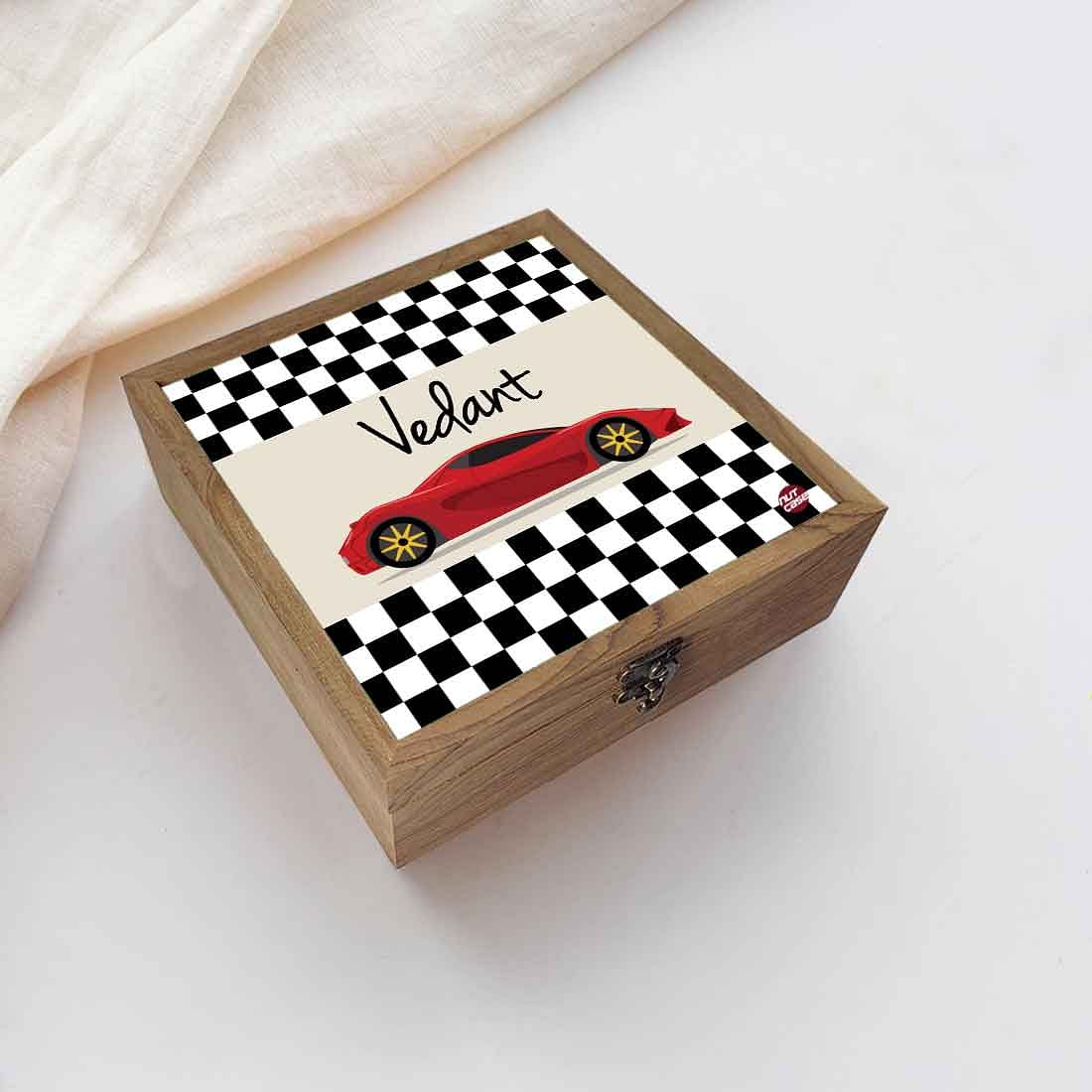 Customized Kids Cute Jewelry Boxes for Boys - Racing Car - Image 5