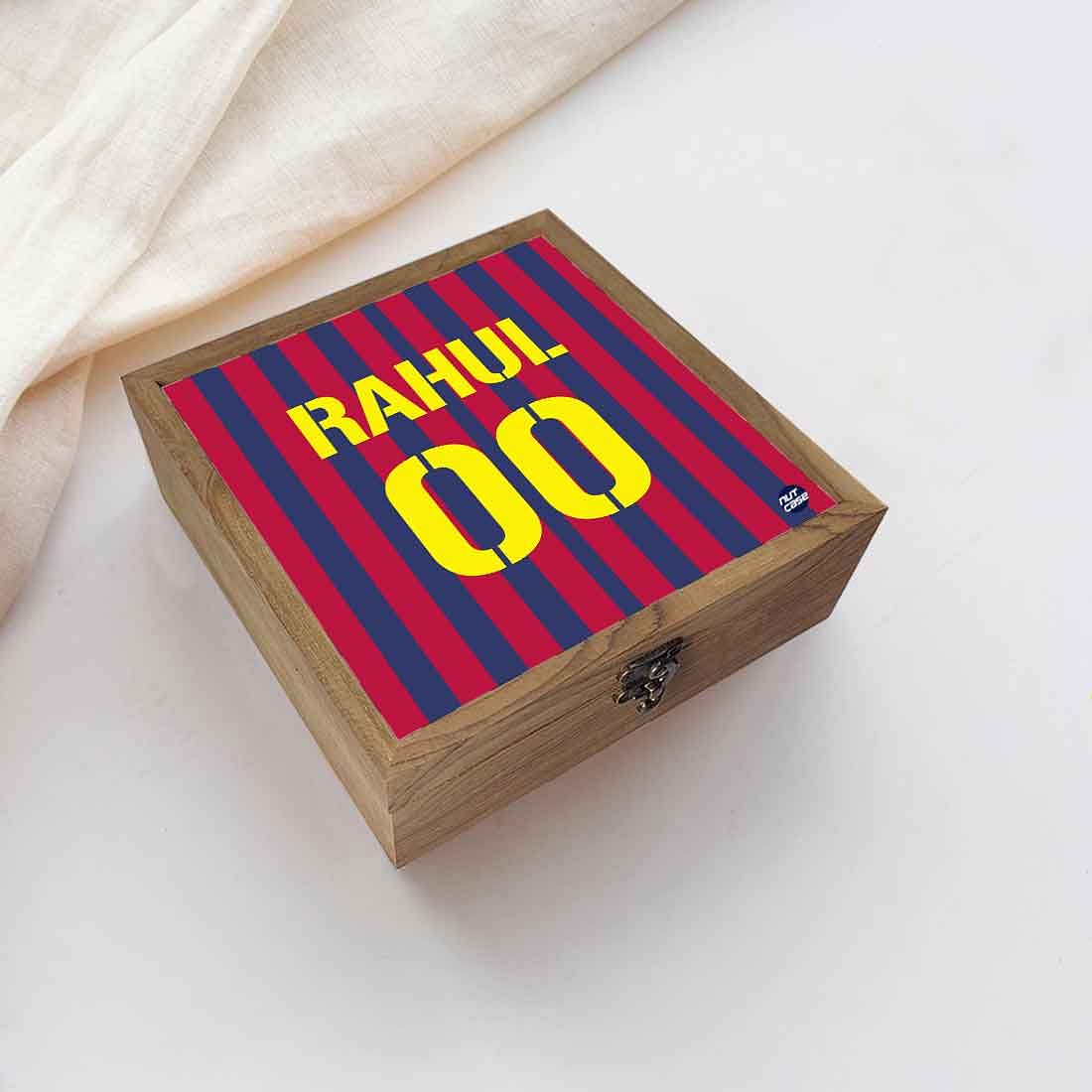 Personalized Jewellery Box Online for Boys - Barcelona Jersey - Image 5