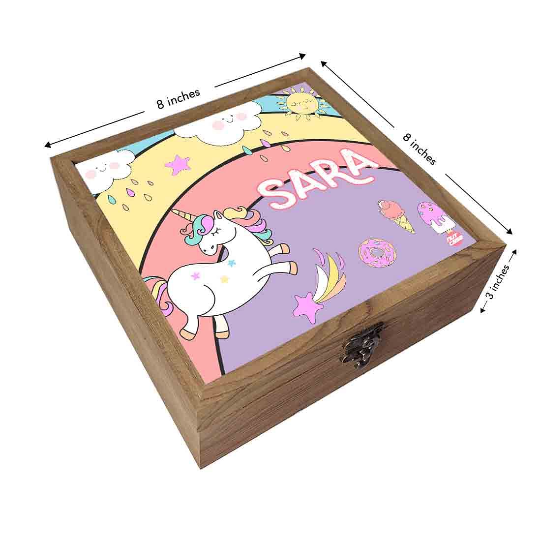 Kids Jewellery Box for Girls - Unicorn and Rainbow - Image 3