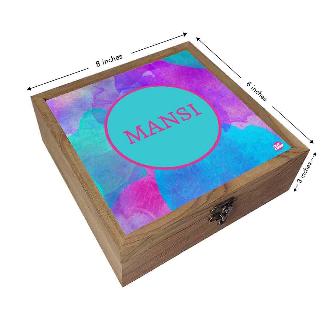 Customized Jewellery Storage Box With Name - Watercolor - Image 3