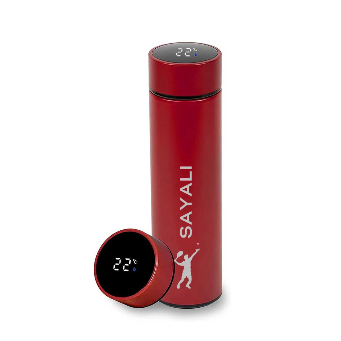 Personalised Name Engraved Stainless Steel Temperature Bottle Coffee Flask - Sports - Image 8