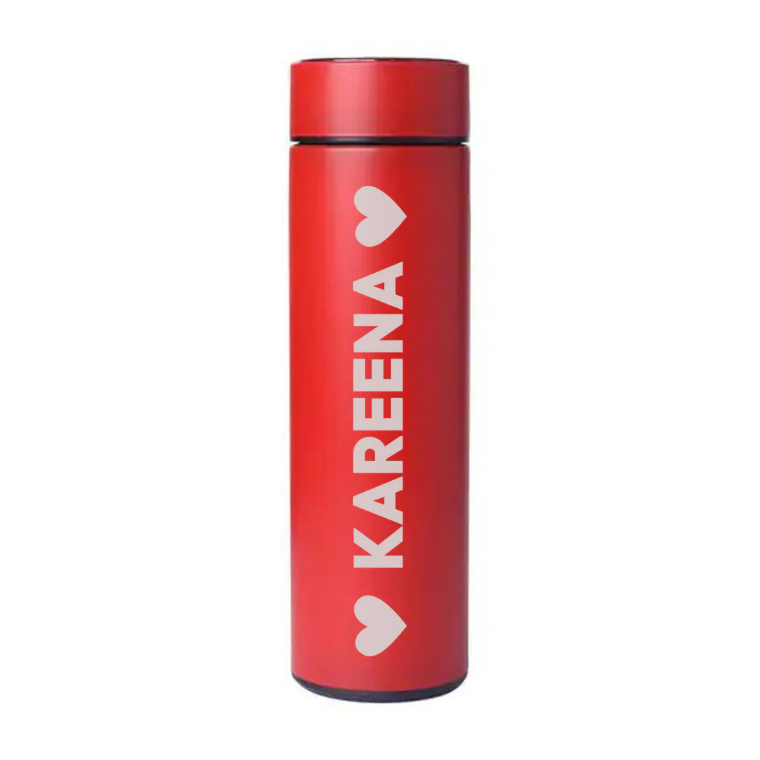 Personalised Thermos Bottle for Coffee Travel With Temperature Display- Heart - Image 3