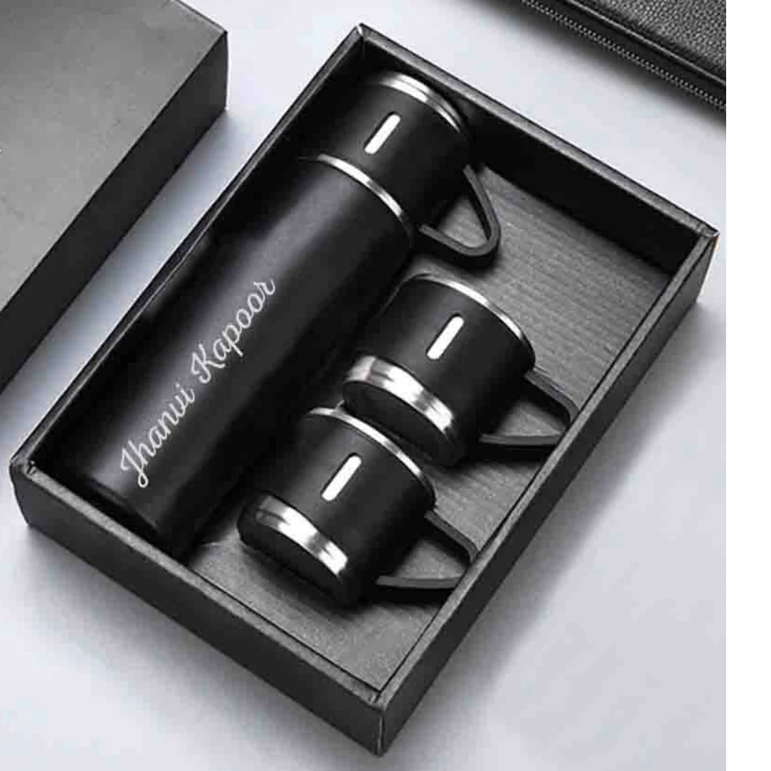 Customized Thermos Coffee Cup Flask Travel Gift Box Stainless Steel - Add Full Name - Image 15
