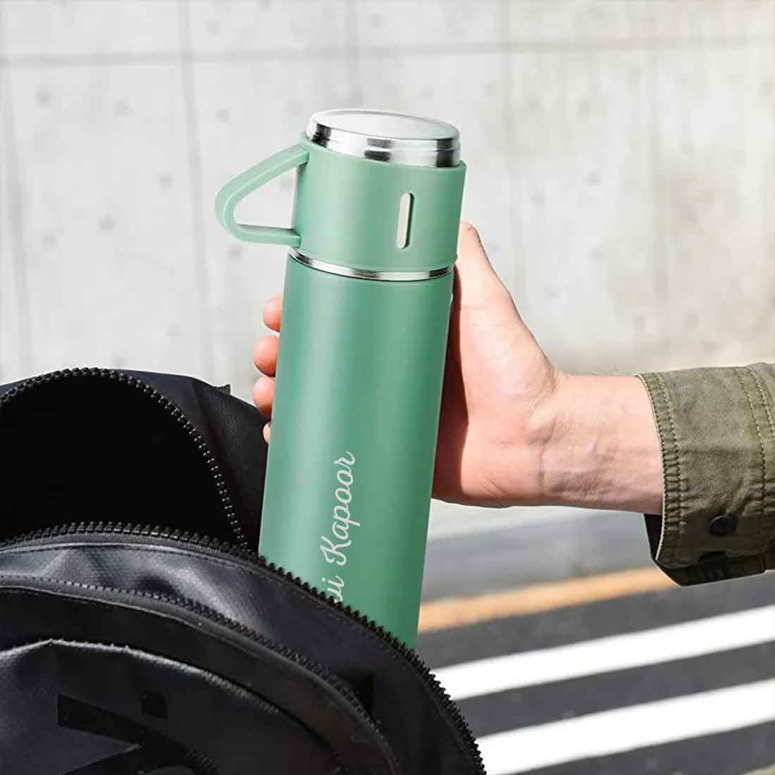 Customized Thermos Coffee Cup Flask Travel Gift Box Stainless Steel - Add Full Name - Image 26
