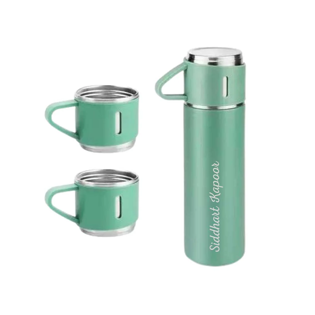Personalized Thermos Cup For Tea Flask Gift Box Set Stainless Steel Flask - Add Name - Image 23