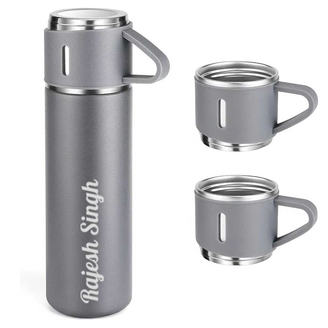 Personalized Thermos Cup For Tea Flask Gift Box Set Stainless Steel Flask - Add Name - Image 41