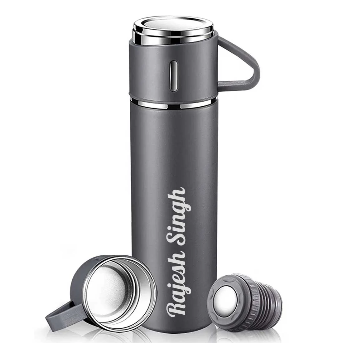 Personalized Thermos Cup For Tea Flask Gift Box Set Stainless Steel Flask - Add Name - Image 5