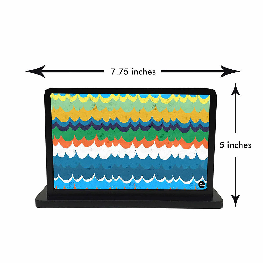 Tissue Holder Paper Napkin Stand - Colorful Waves - Image 3