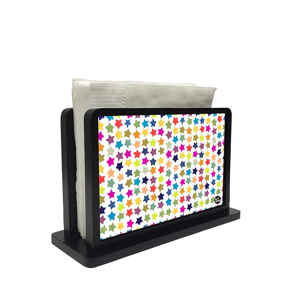 Tissue Holder Paper Napkin Stand - Colorful Stars