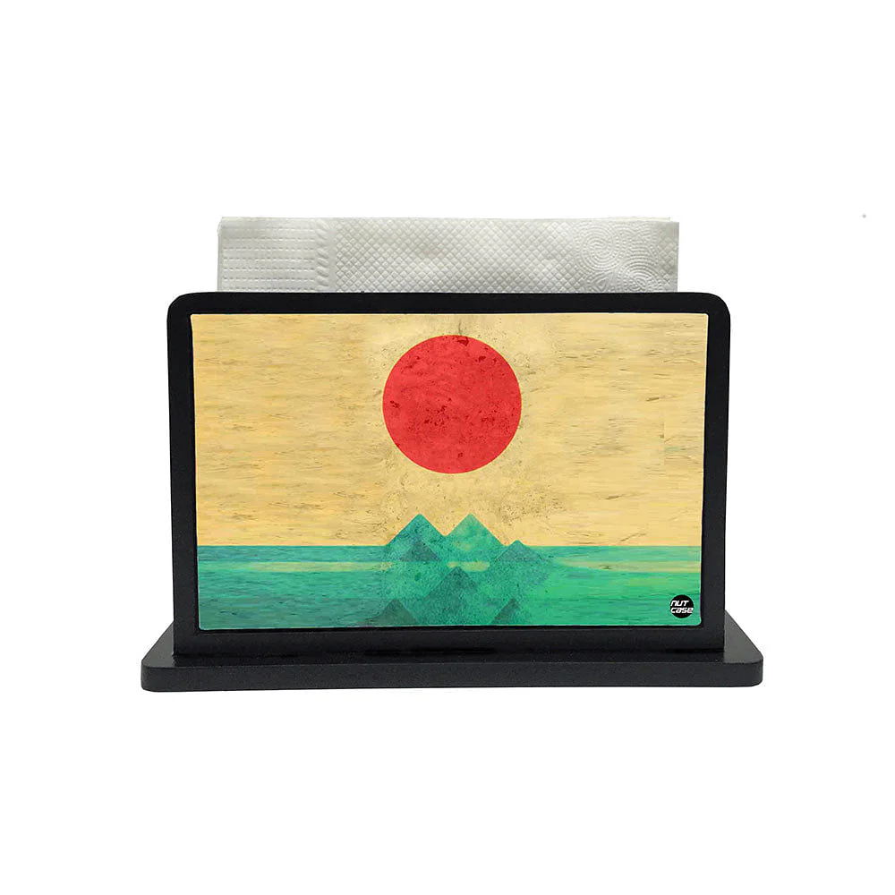 Tissue Holder Paper Napkin Stand - Sun Red - Image 2