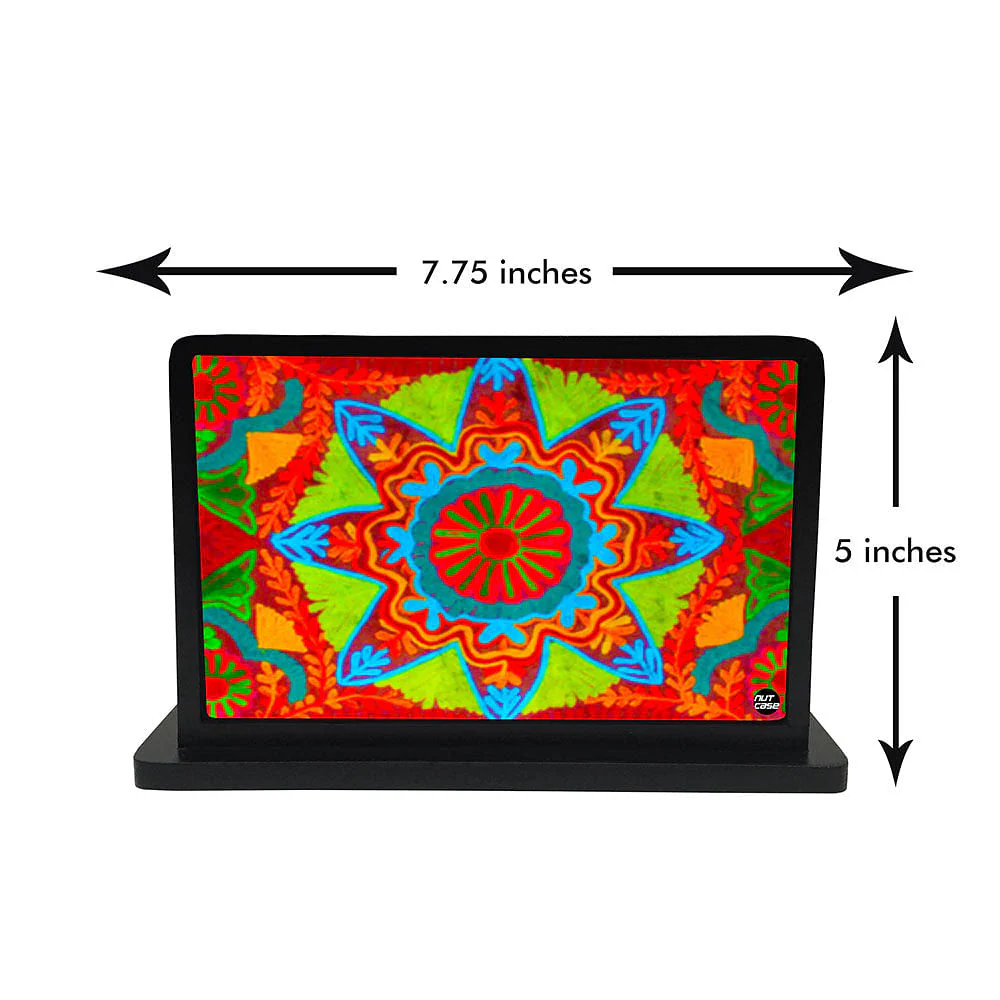 Tissue Holder Paper Napkin Stand - Indian Fabric - Image 3