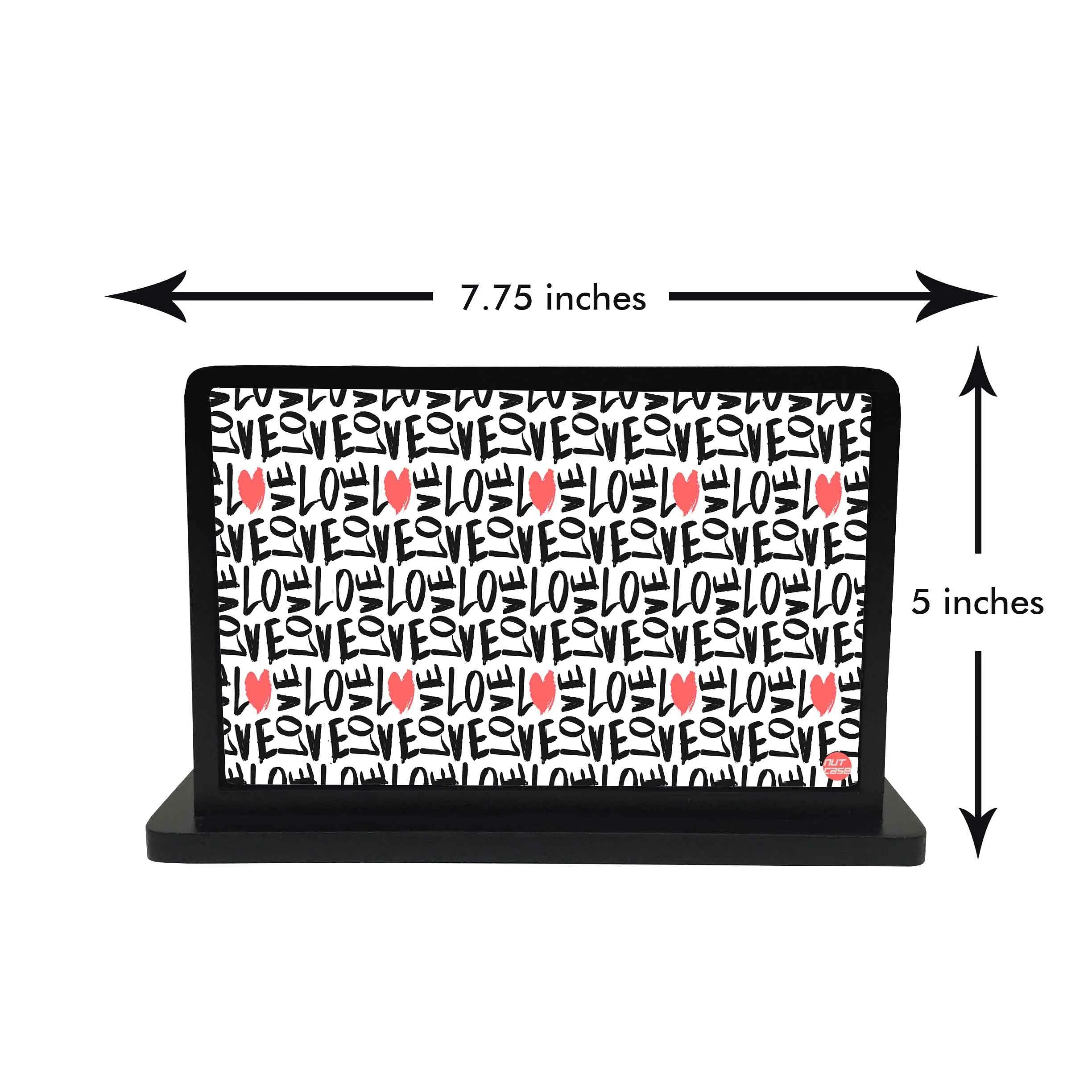 Tissue Paper Napkin Holder Stand - Love Repeat Pattern - Image 3