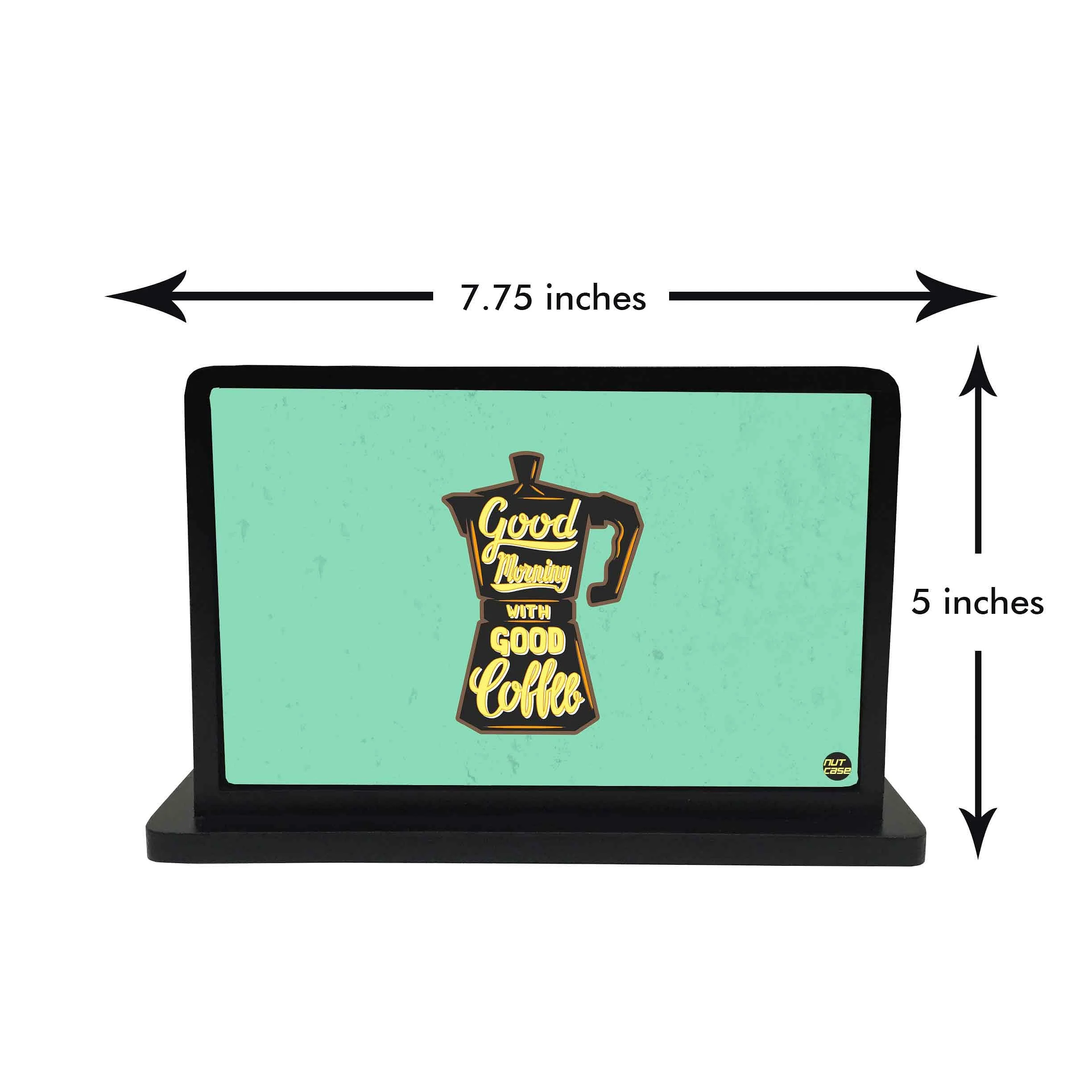 Tissue Paper Napkin Holder Stand - Good Morning With Good Coffee - Image 3