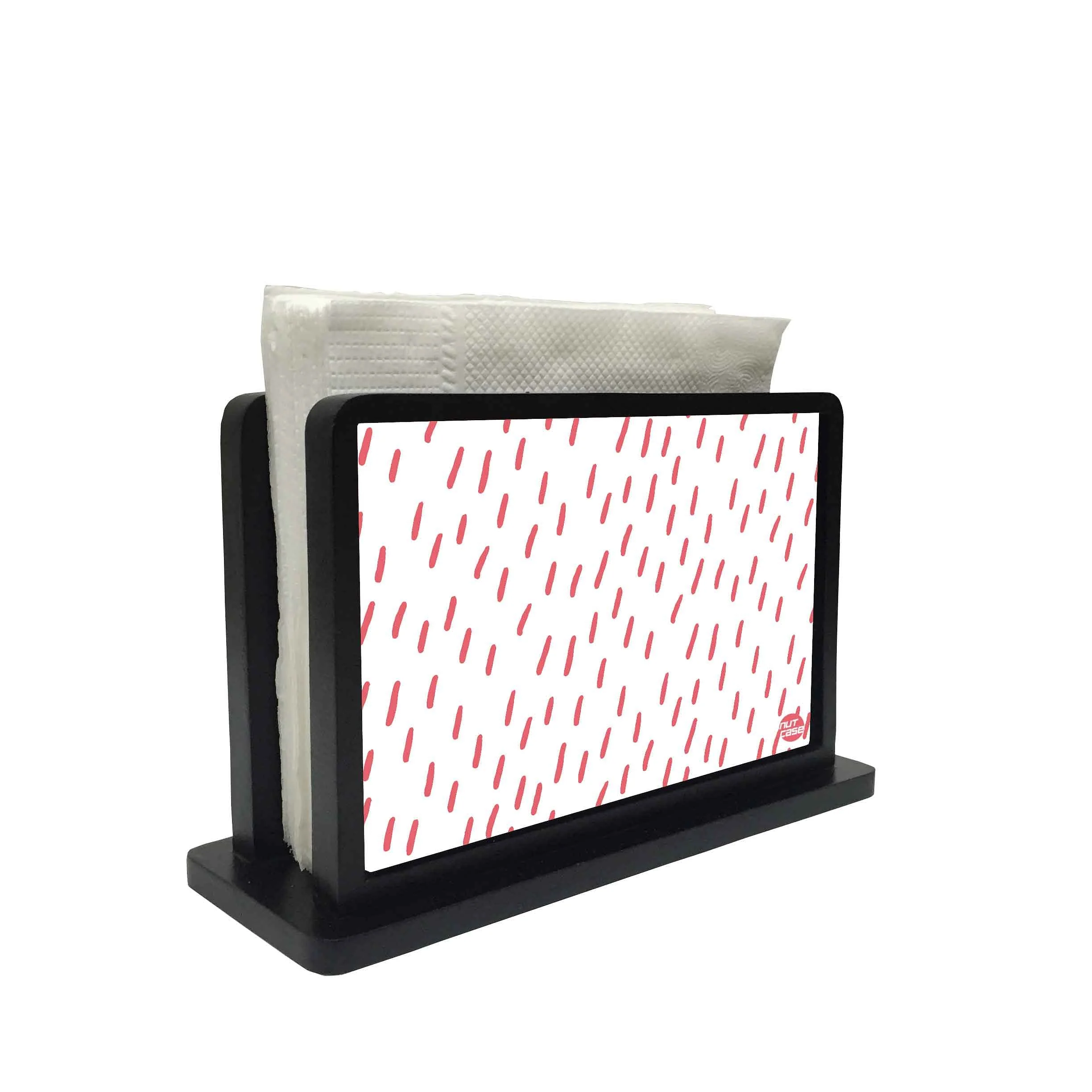 Tissue Paper Napkin Holder Stand - Pink Drops