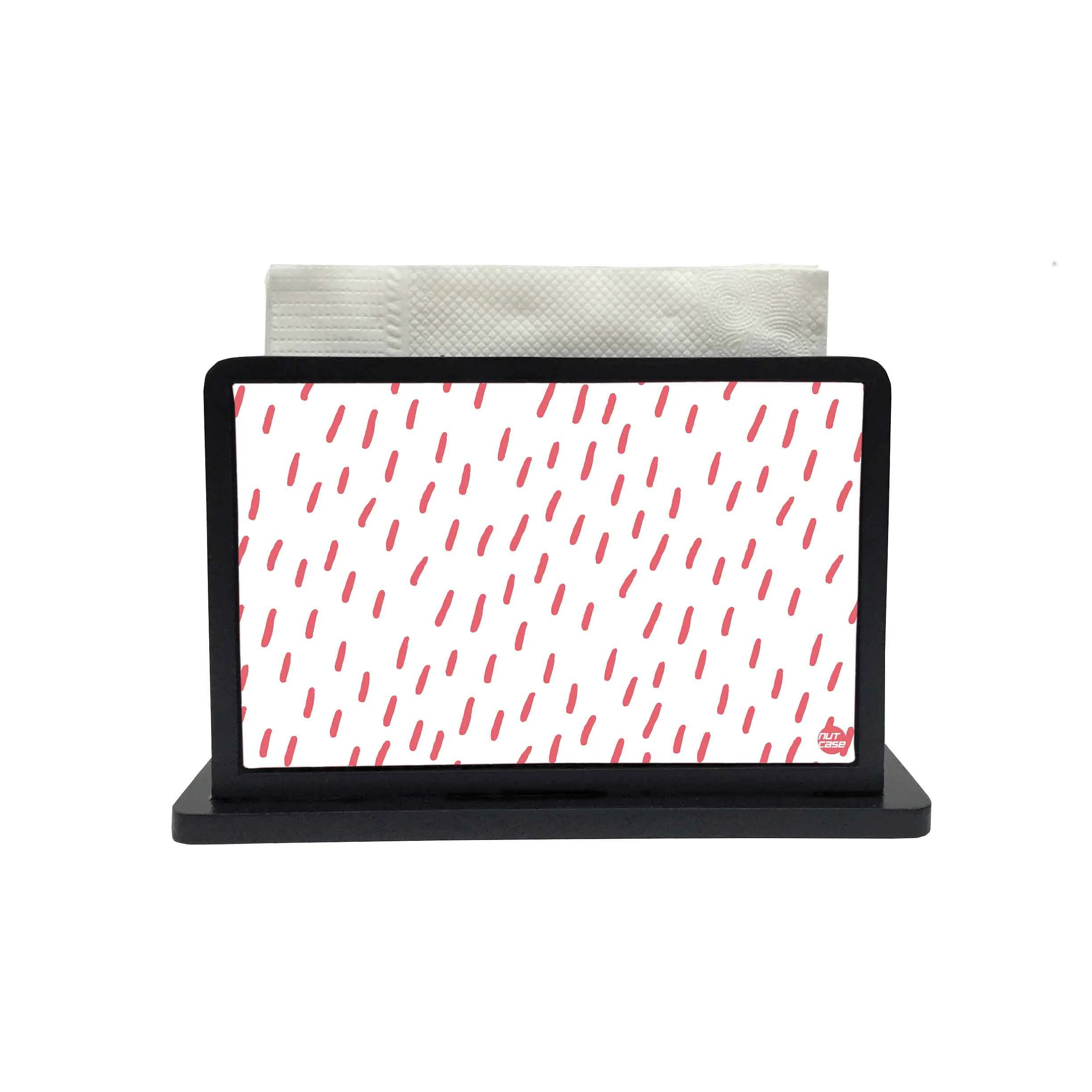 Tissue Paper Napkin Holder Stand - Pink Drops - Image 2