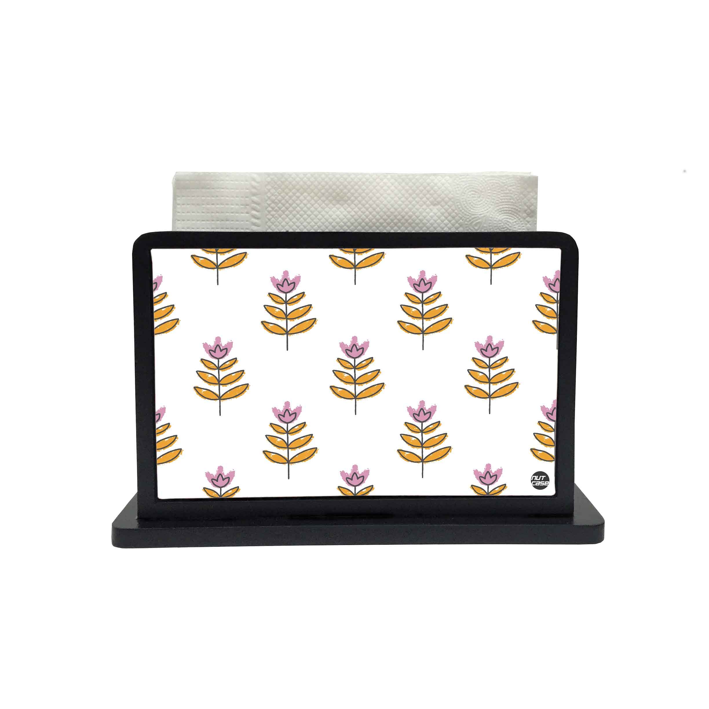 Tissue Paper Napkin Holder Stand - Ethnic Leaf - Image 2