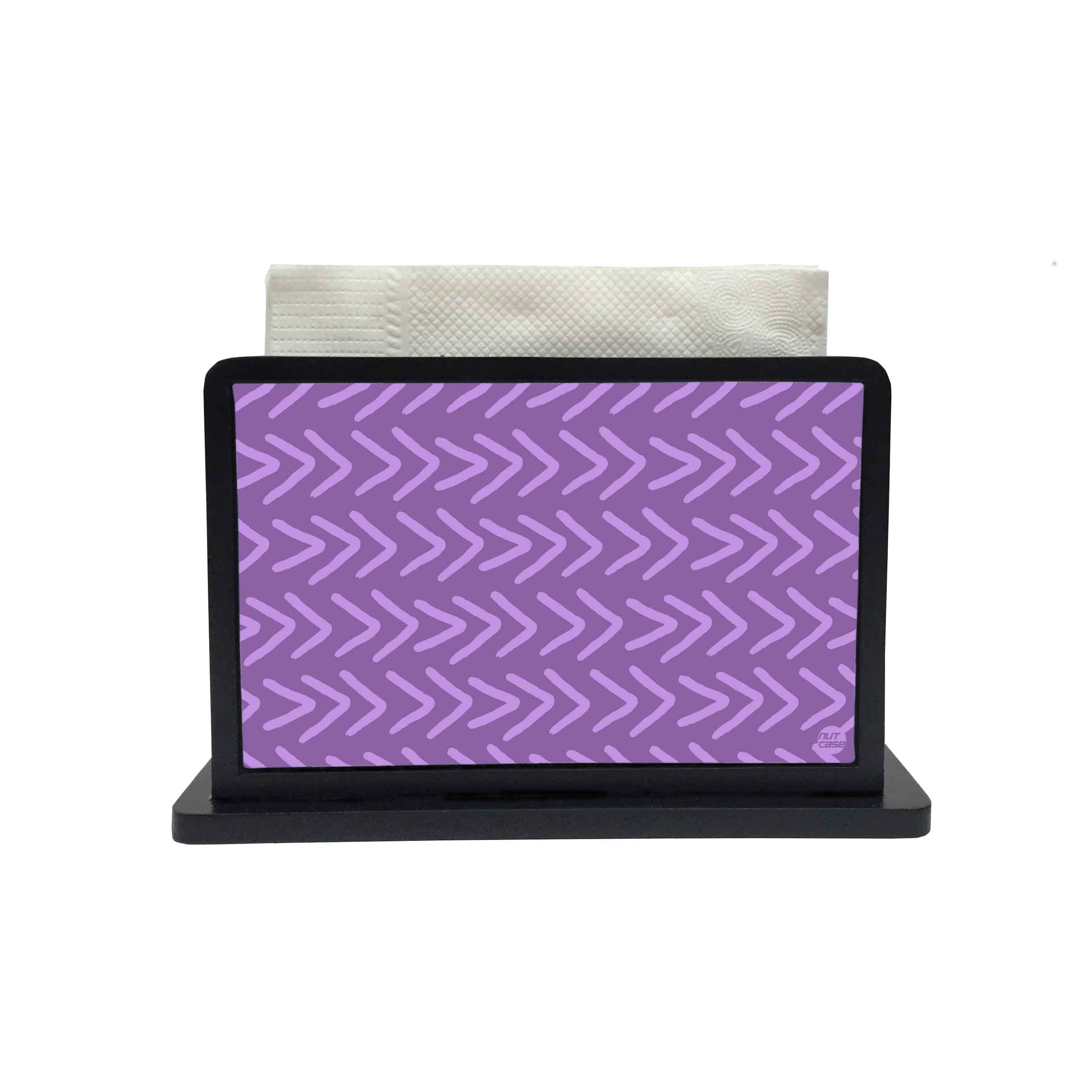 Tissue Paper Napkin Holder Stand - Pink and Purple arrows - Image 2