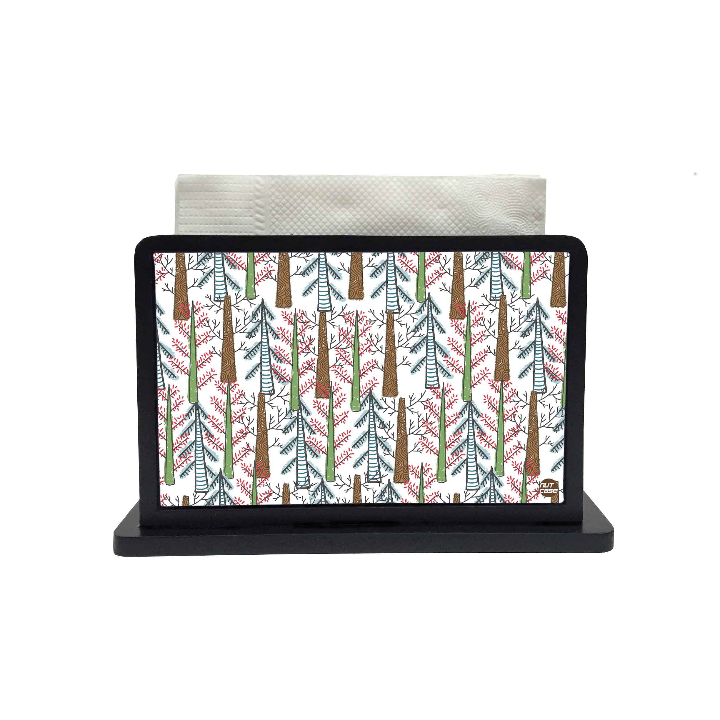 Tissue Paper Napkin Holder Stand - Autumn Woods - Image 2