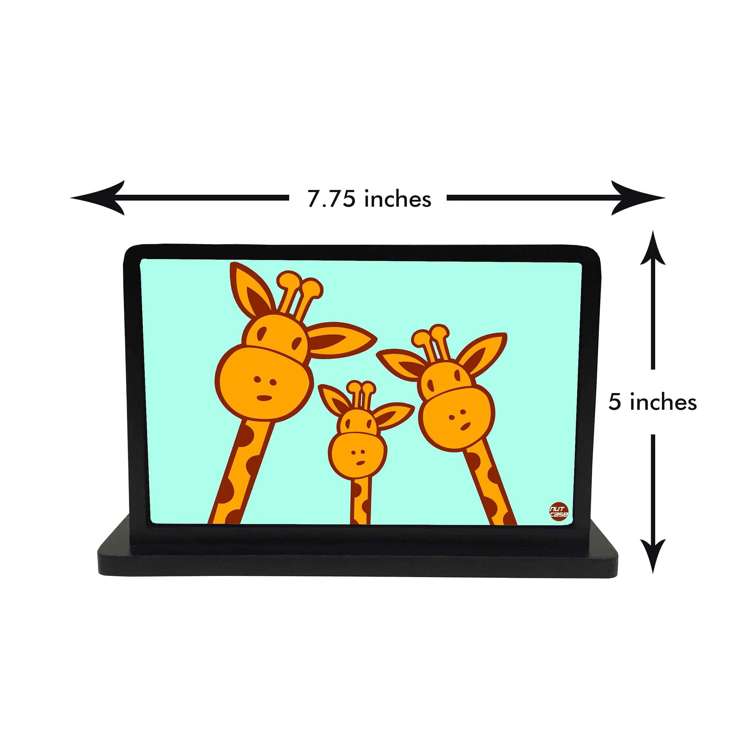 Tissue Paper Napkin Holder Stand - Yellow Giraffe - Image 3