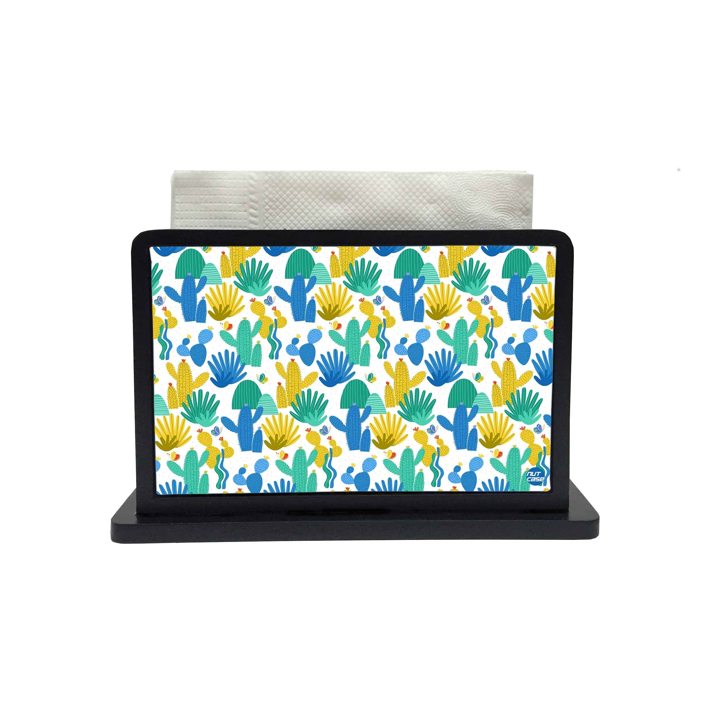 Tissue Holder Paper Napkin Stand - Cool Cactus Design - Image 2
