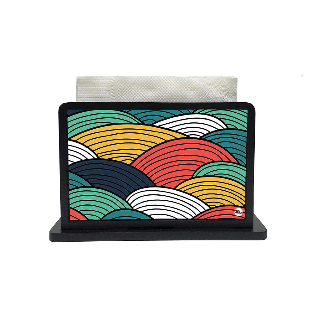 Tissue Holder Paper Napkin Stand - Waves of color - Image 2