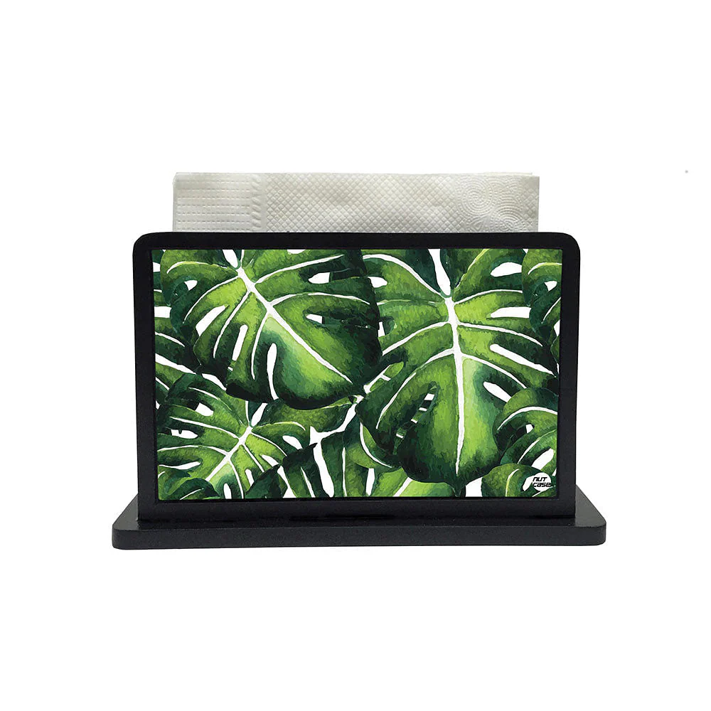 Tissue Holder Paper Napkin Stand - Monstera Plants - Image 2