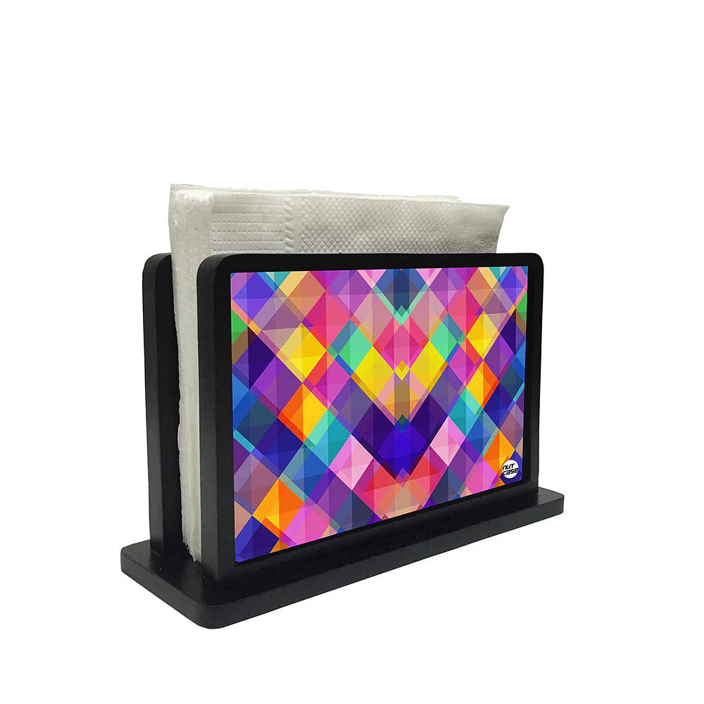 Tissue Holder Paper Napkin Stand - Colorful Checkbox