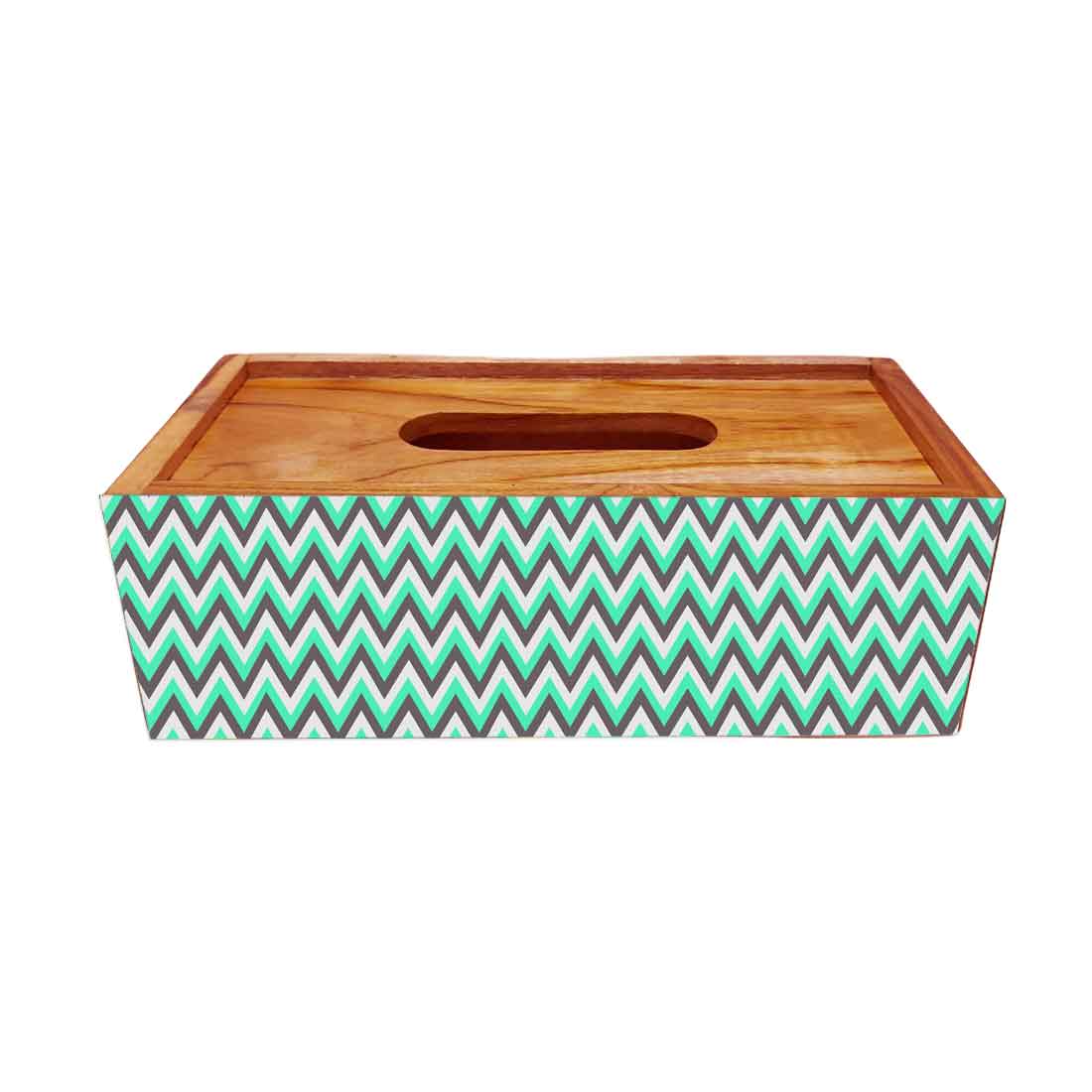 Rectangular Wooden Tissue Paper Dispenser Box for Dining Table - Image 3