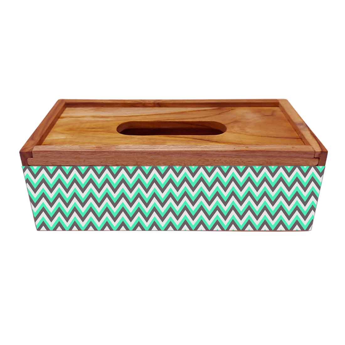 Rectangular Wooden Tissue Paper Dispenser Box for Dining Table - Image 4