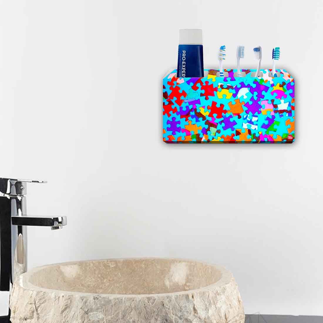 Toothbrush Holder Wall Mounted -Puzzle - Image 4