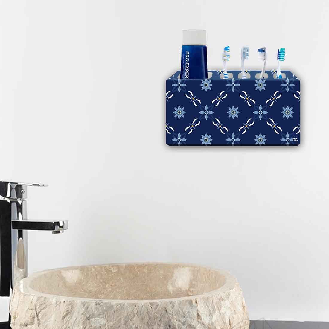 Toothbrush Holder Wall Mounted -Floral Pattern - Image 4