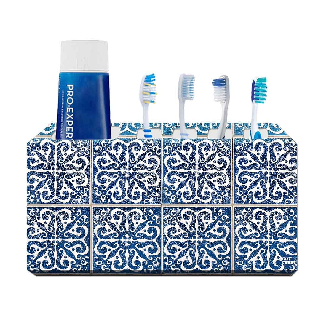 Toothbrush Holder Wall Mounted - Tiles Pattern