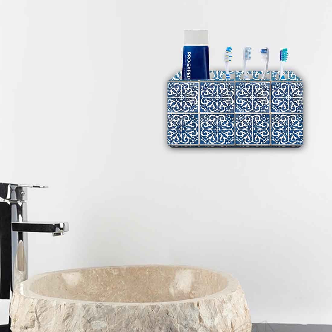 Toothbrush Holder Wall Mounted - Tiles Pattern - Image 4