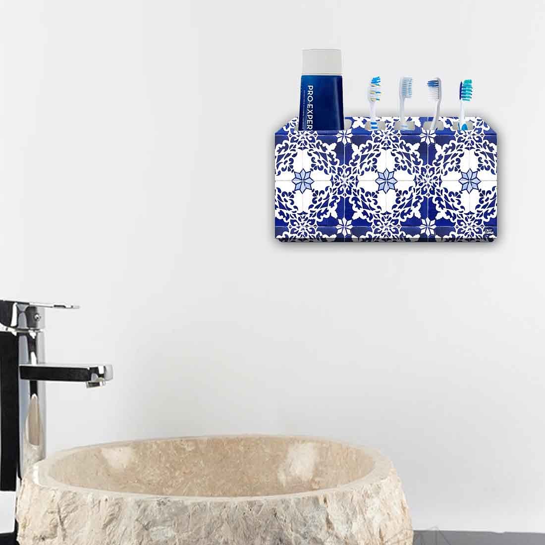 Toothbrush Holder Wall Mounted -Floral Azulejos - Image 4