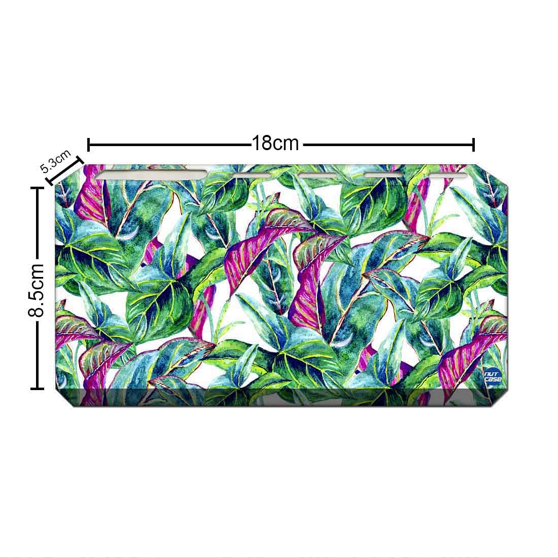 Toothbrush Holder Wall Mounted -Green Tropical Leaf - Image 3