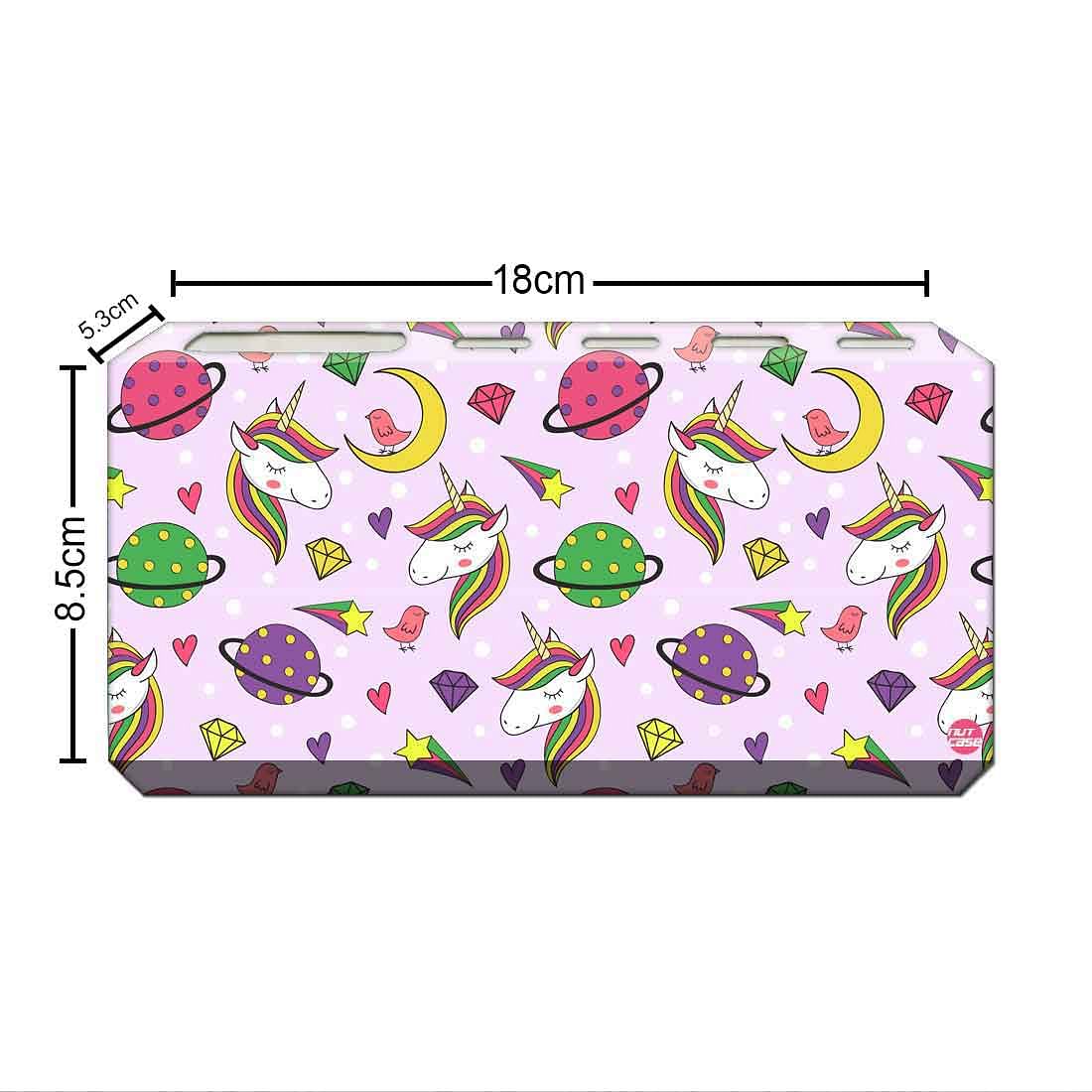 Pink Toothbrush Holder Wall Mounted -Unicorn and Space - Image 3