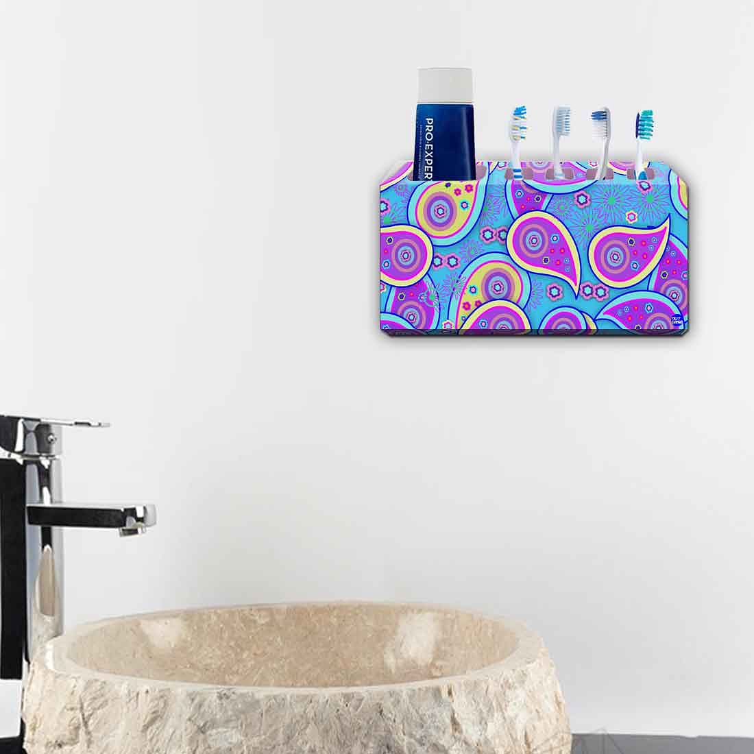 Toothbrush Holder Wall Mounted -Paisley - Image 4